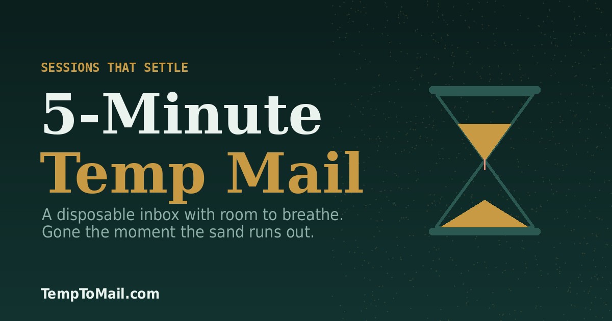 5 Minute Temporary Email - Free Instant Disposable Inbox Generator